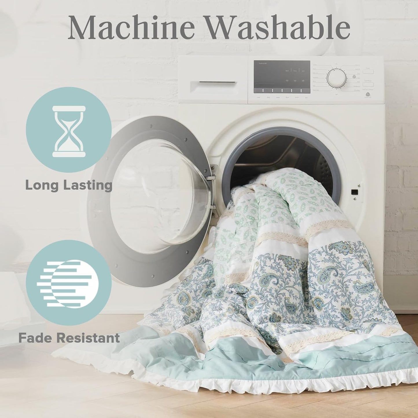 🛏️【Limited-time Special Offer】Madison Park Dawn Pure Cotton Comfort Bedding Set of 9 Items 💎