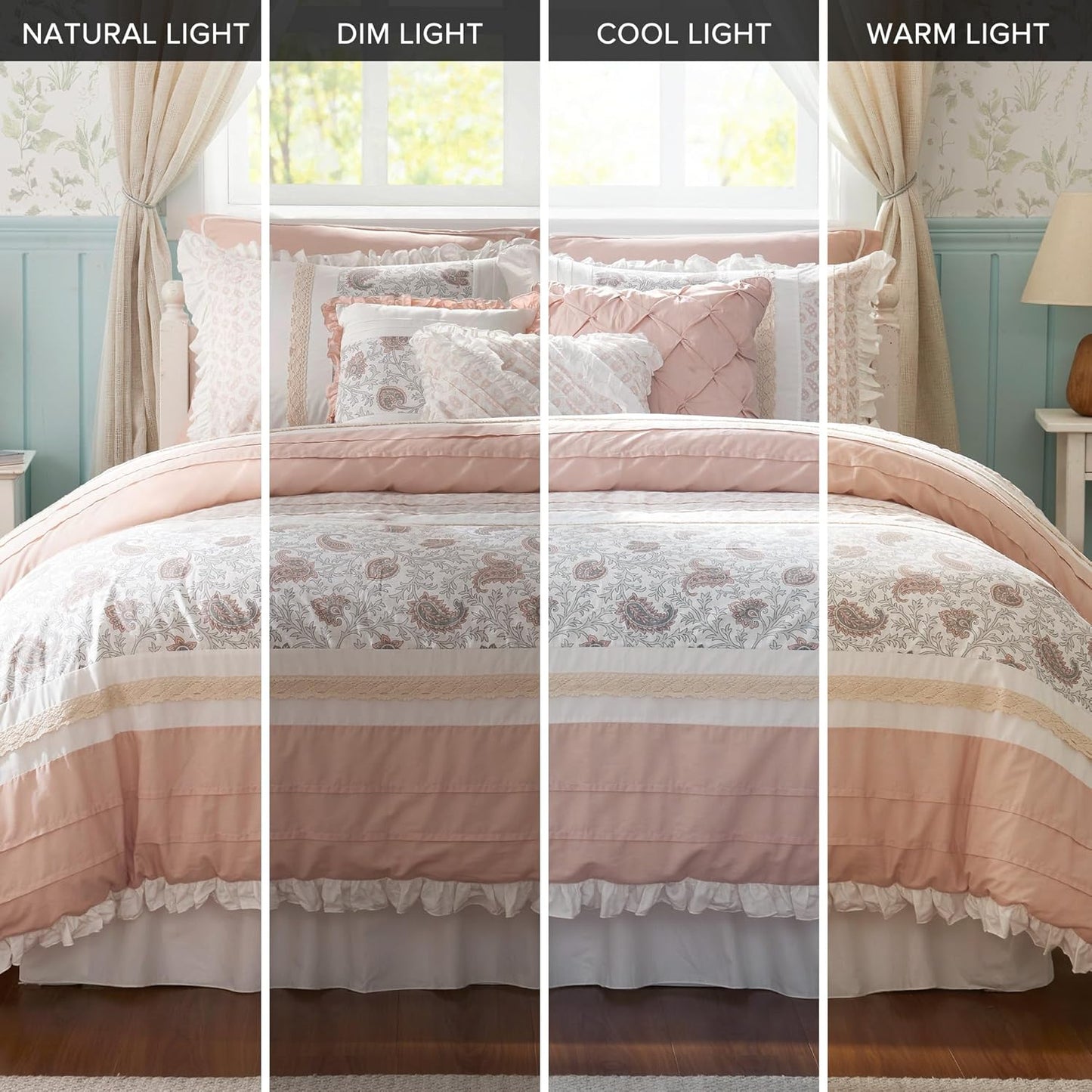 🛏️【Limited-time Special Offer】Madison Park Dawn Pure Cotton Comfort Bedding Set of 9 Items 💎