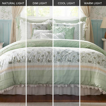 🛏️【Limited-time Special Offer】Madison Park Dawn Pure Cotton Comfort Bedding Set of 9 Items 💎