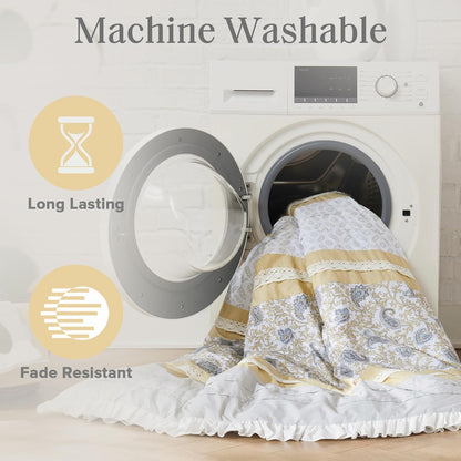 🛏️【Limited-time Special Offer】Madison Park Dawn Pure Cotton Comfort Bedding Set of 9 Items 💎