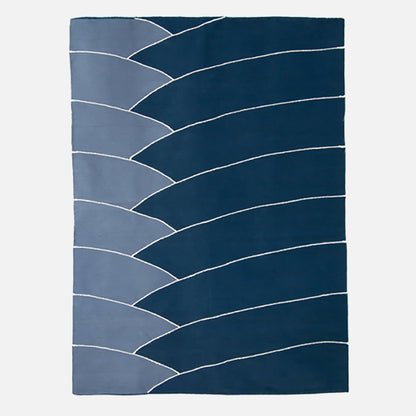 Blue and White Rug - Cotton