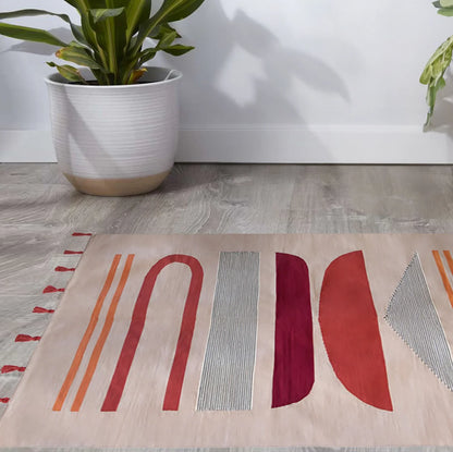 Burnt Orange Rug - Cotton